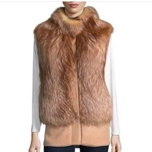 Real fur vest